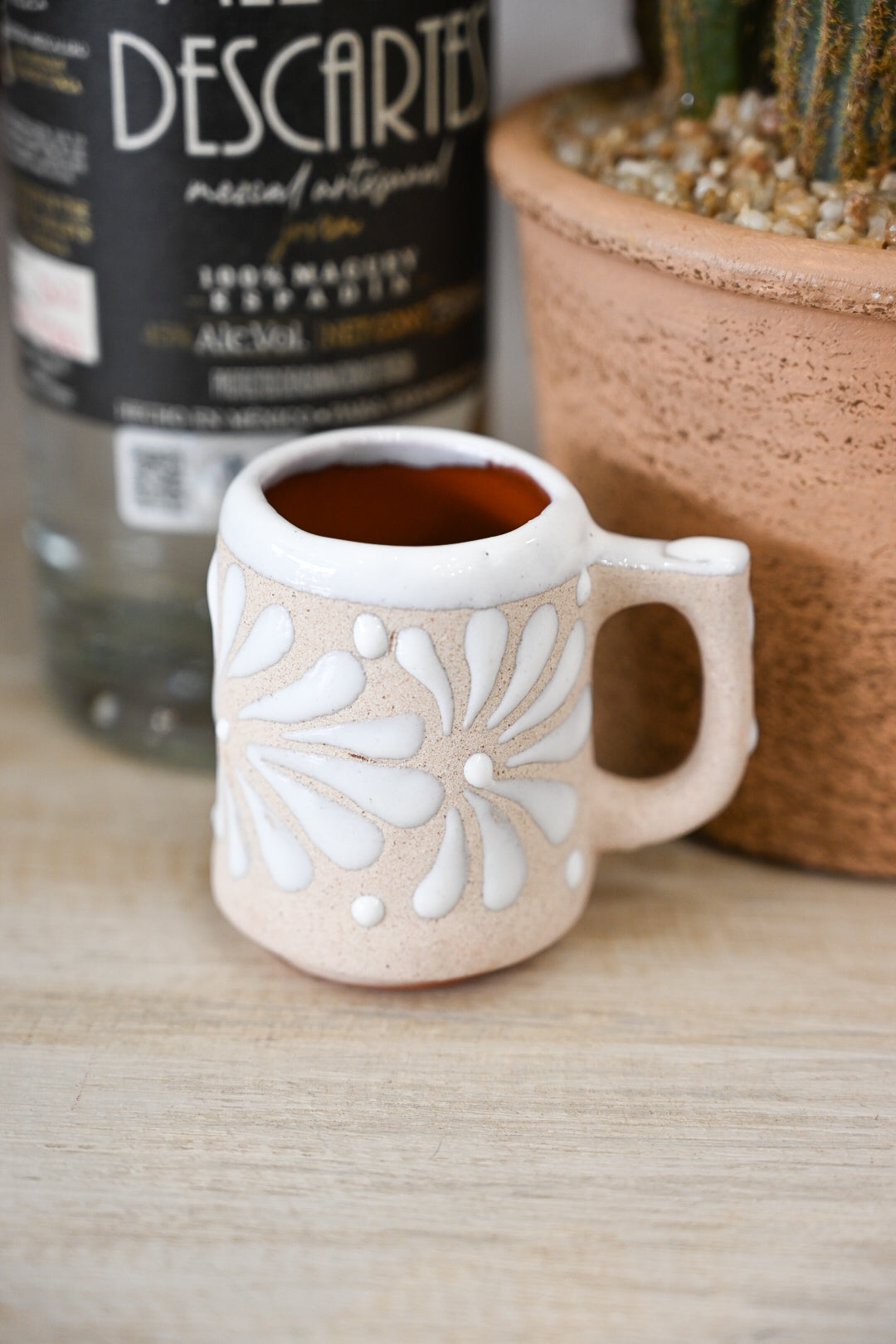 White Barrito Shot Cup