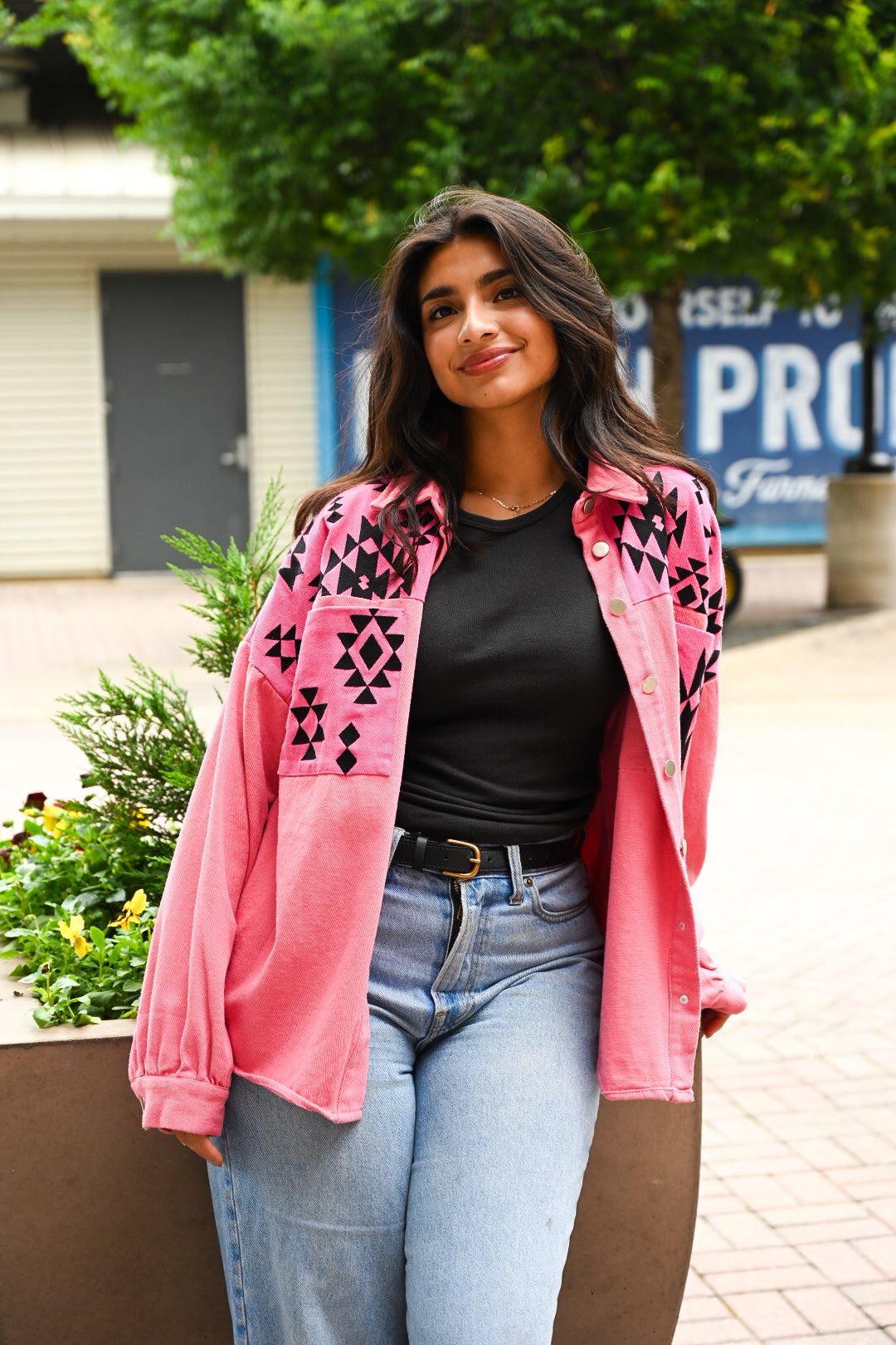 Pink Cowgirl Denim Jacket
