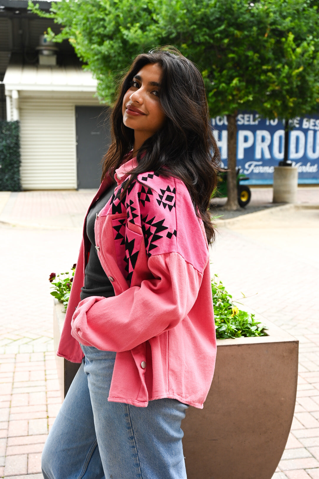 Pink Cowgirl Denim Jacket