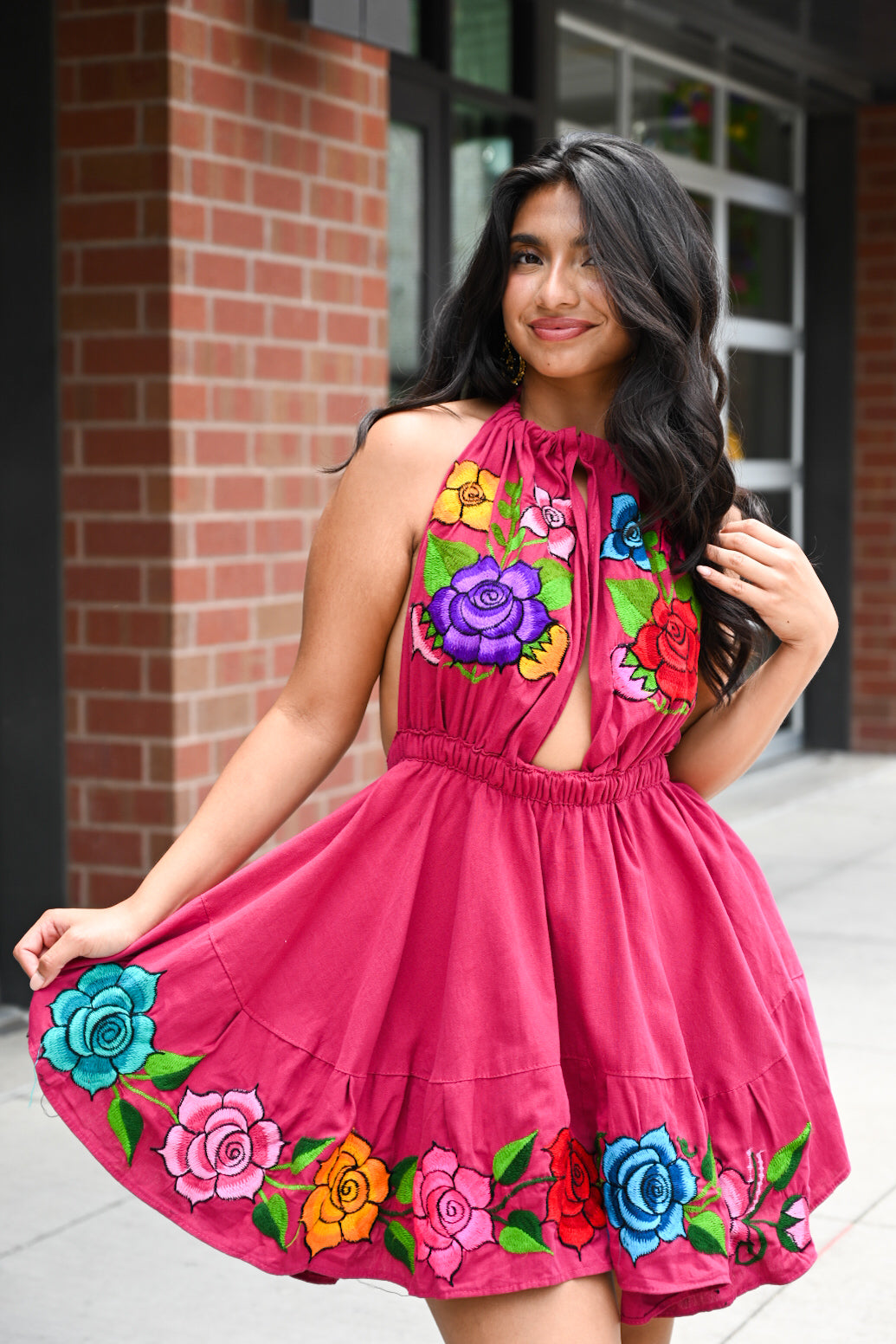 Ardiente Flared Dress - Rose Pink