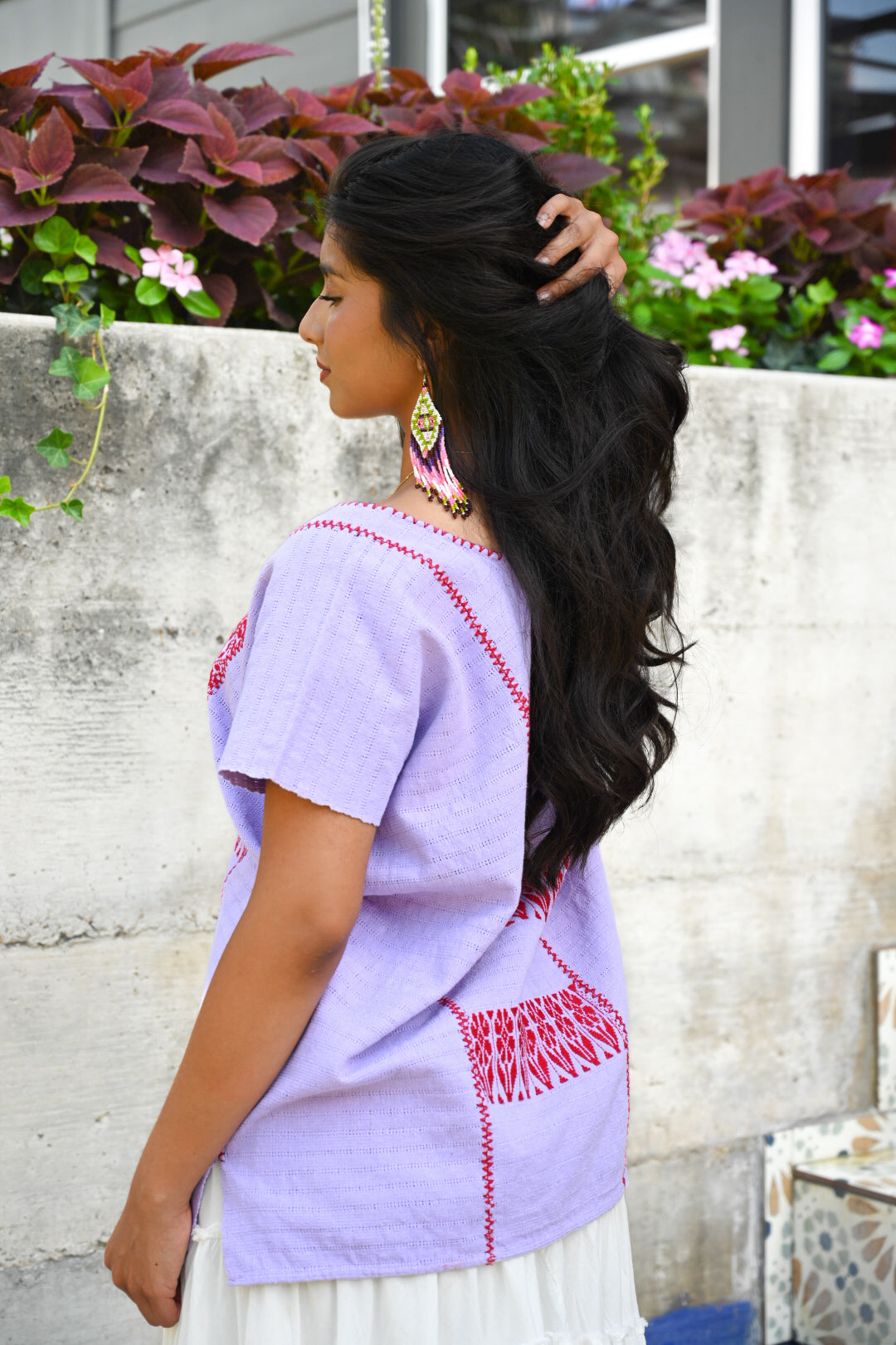 Flores Lilac Huipil