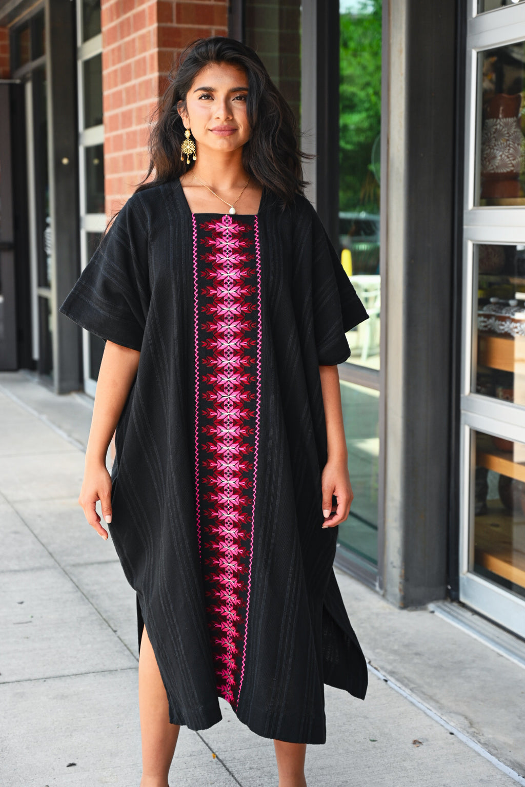 Noche Clara Oversized Geo Dress