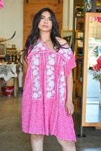 Nicola Embroidery Print Dress *PLUS*