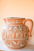 Jumbo Talavera Pitcher - White