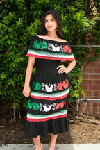 Mariposa Bandera Off-Shoulder