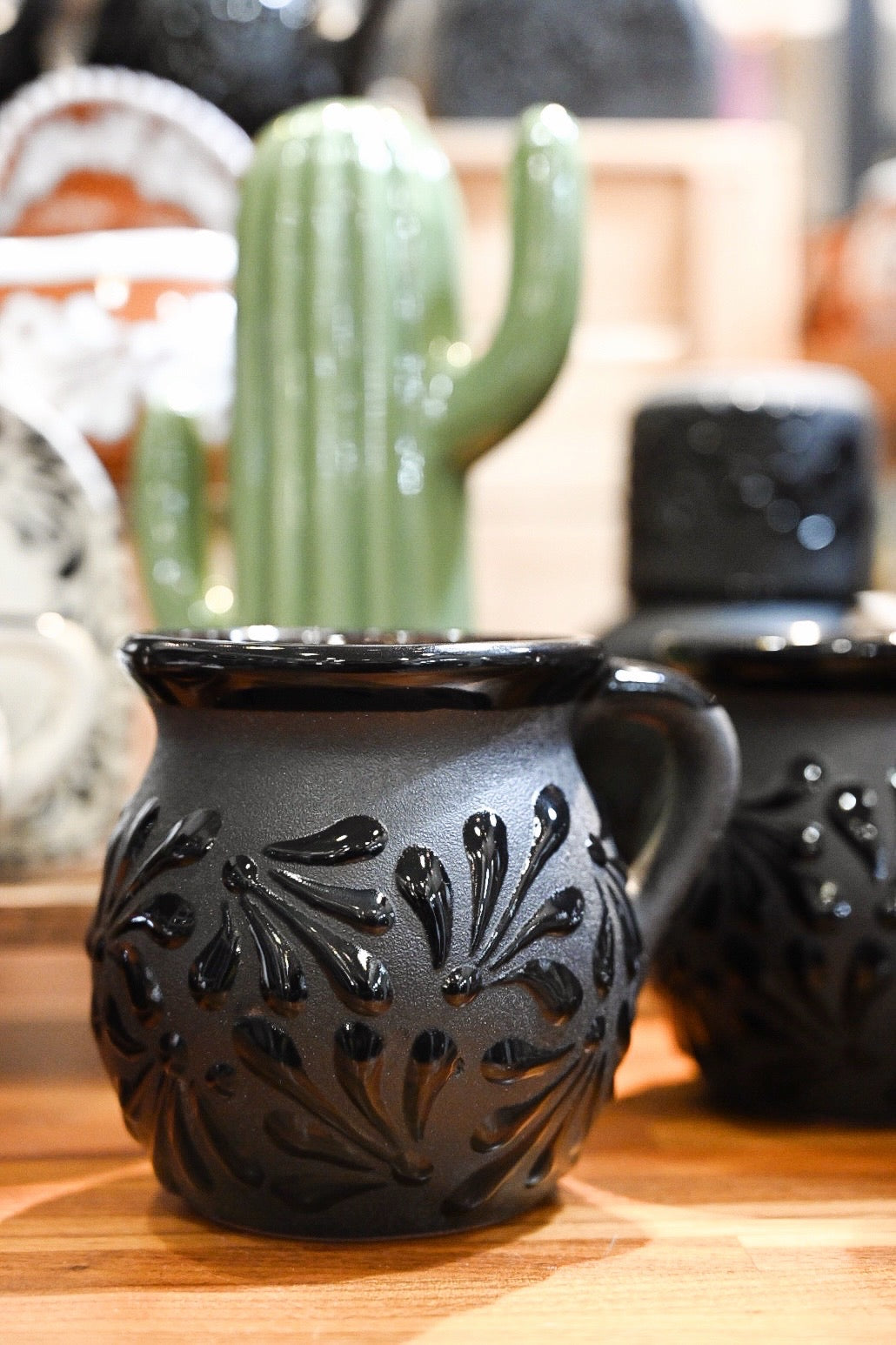 Black Talavera Mug