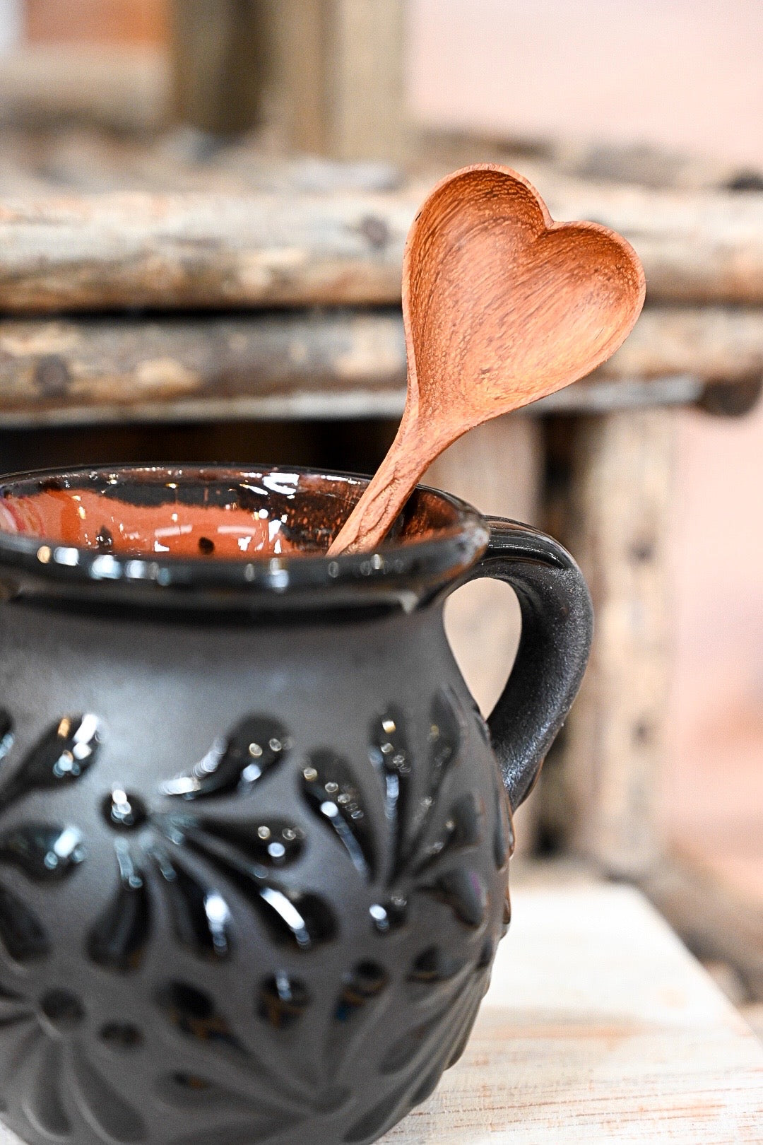 Small Wood Heart Spoon