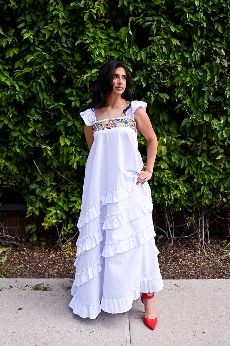 Tolima Ruffle Maxi Dress – Folklore & Tradition