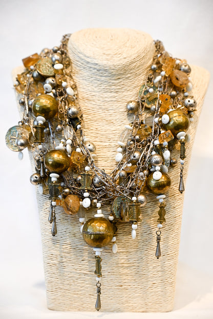 Vintage Silver Statement Necklace