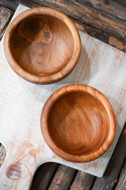 Small Olive Wood Dip Bowl