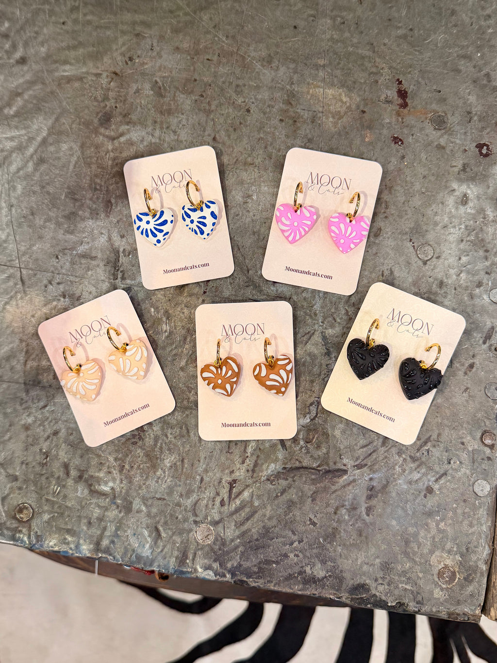 Talavera Puffy Heart Earring