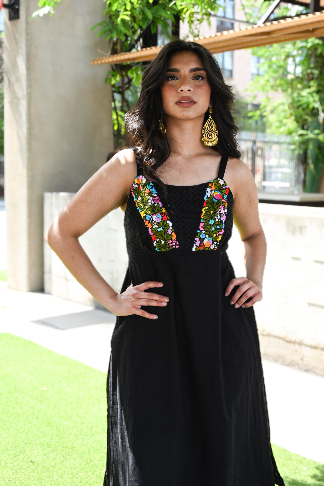 Ameca Lace Dress - BLK