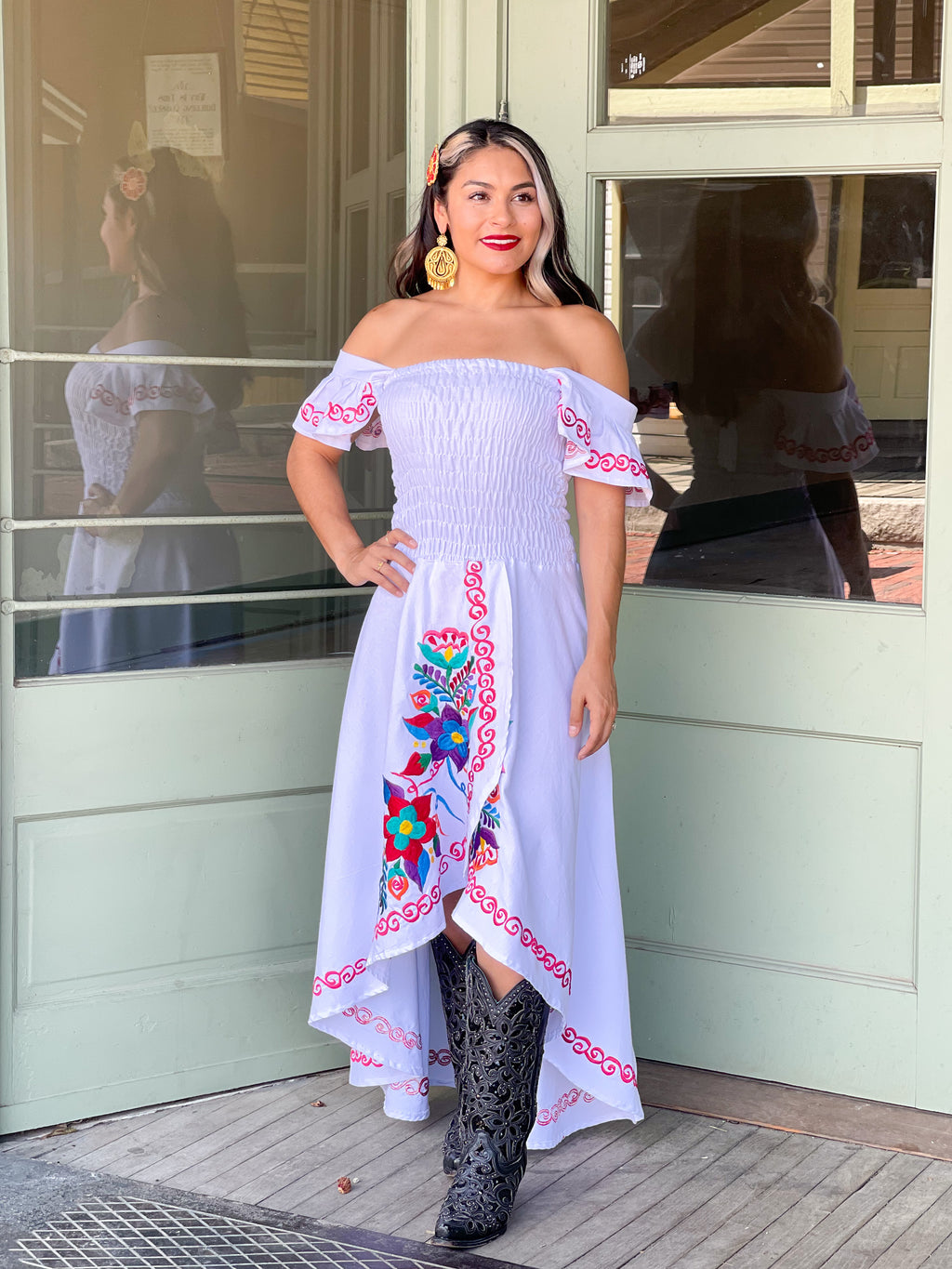 Florenza Wraparound Dress - White