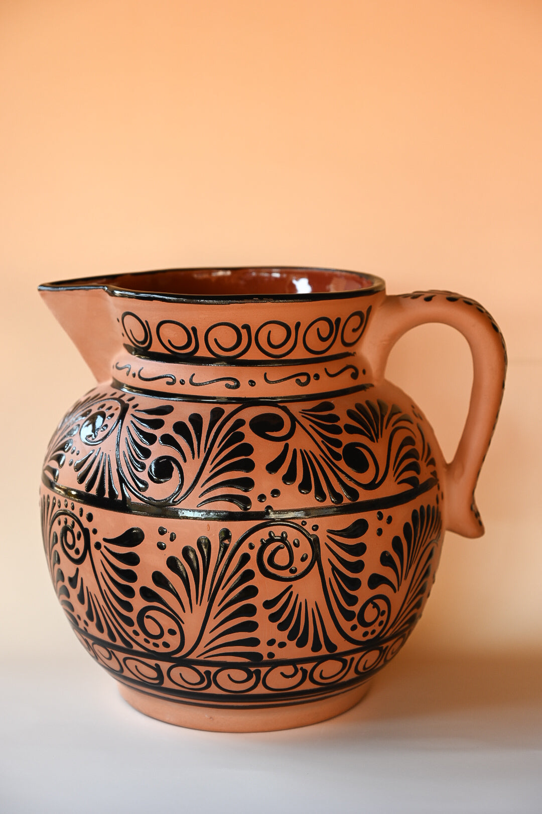 Jumbo Talavera Pitcher - Black