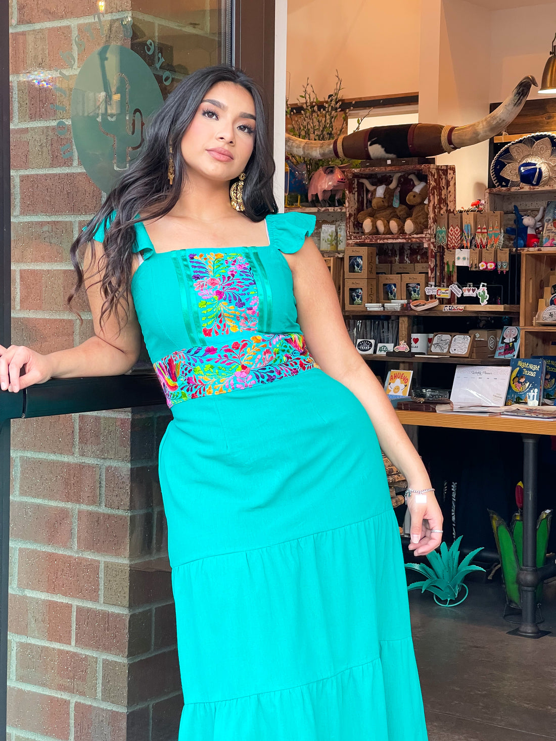 Amería Maxi Dress - Turquoise