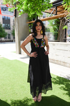 Ameca Lace Dress - BLK