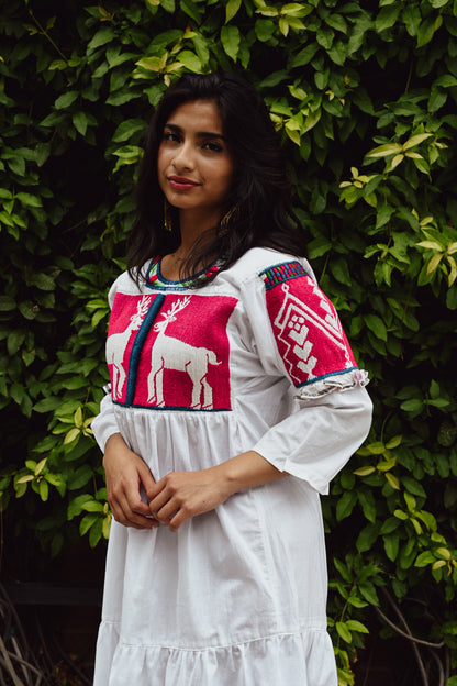 Oaxacan Venado Ruffle Midi