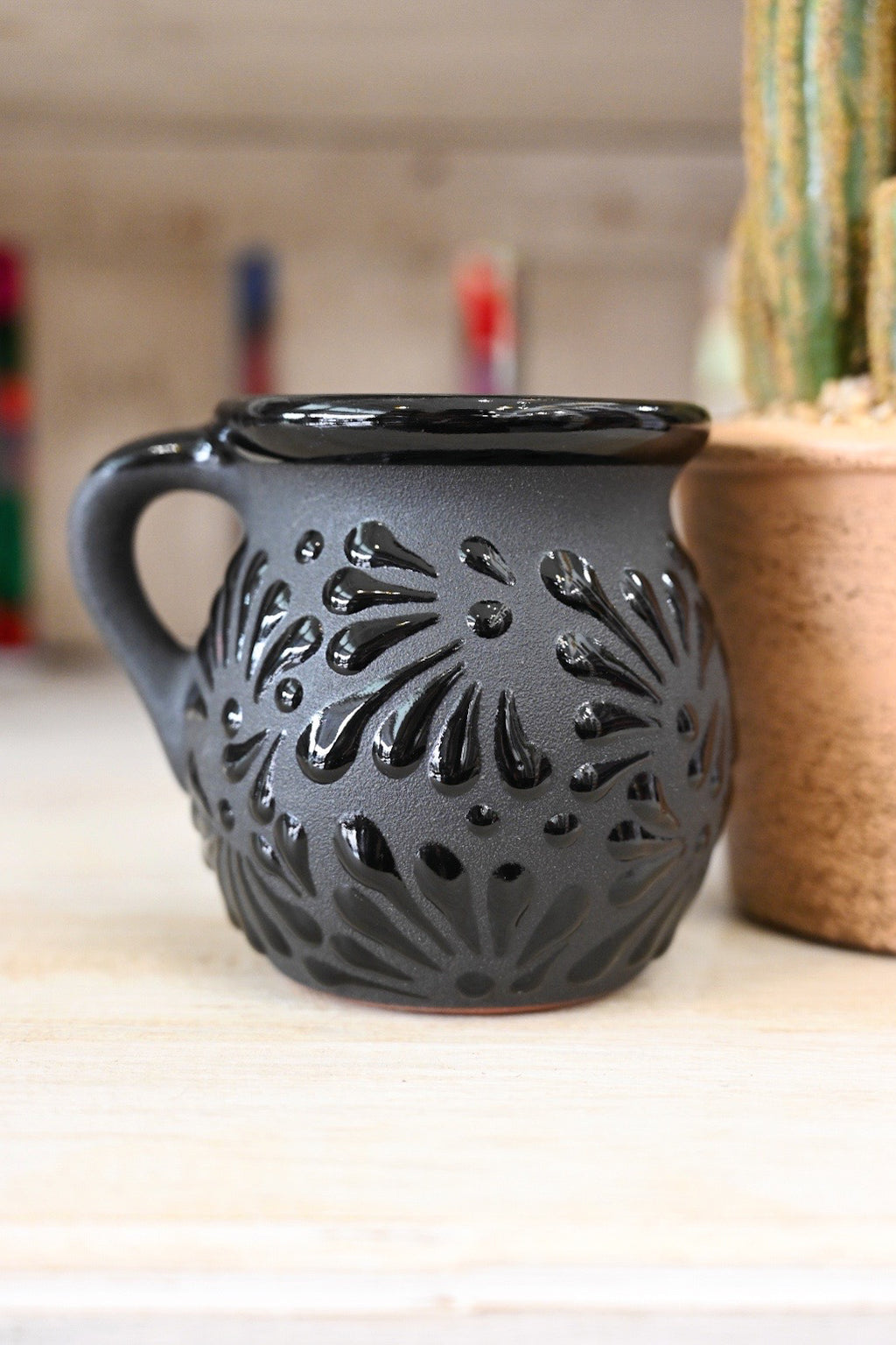 Black Talavera Mug