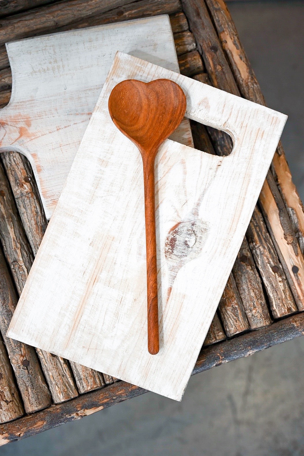 Large Wood Heart Spoon