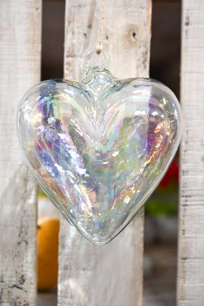 7” Blown Glass Heart