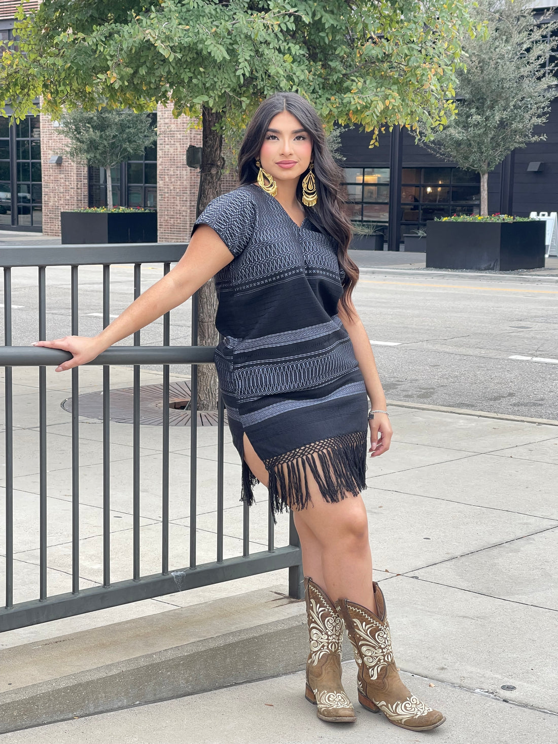 Fringed Huipil Dress