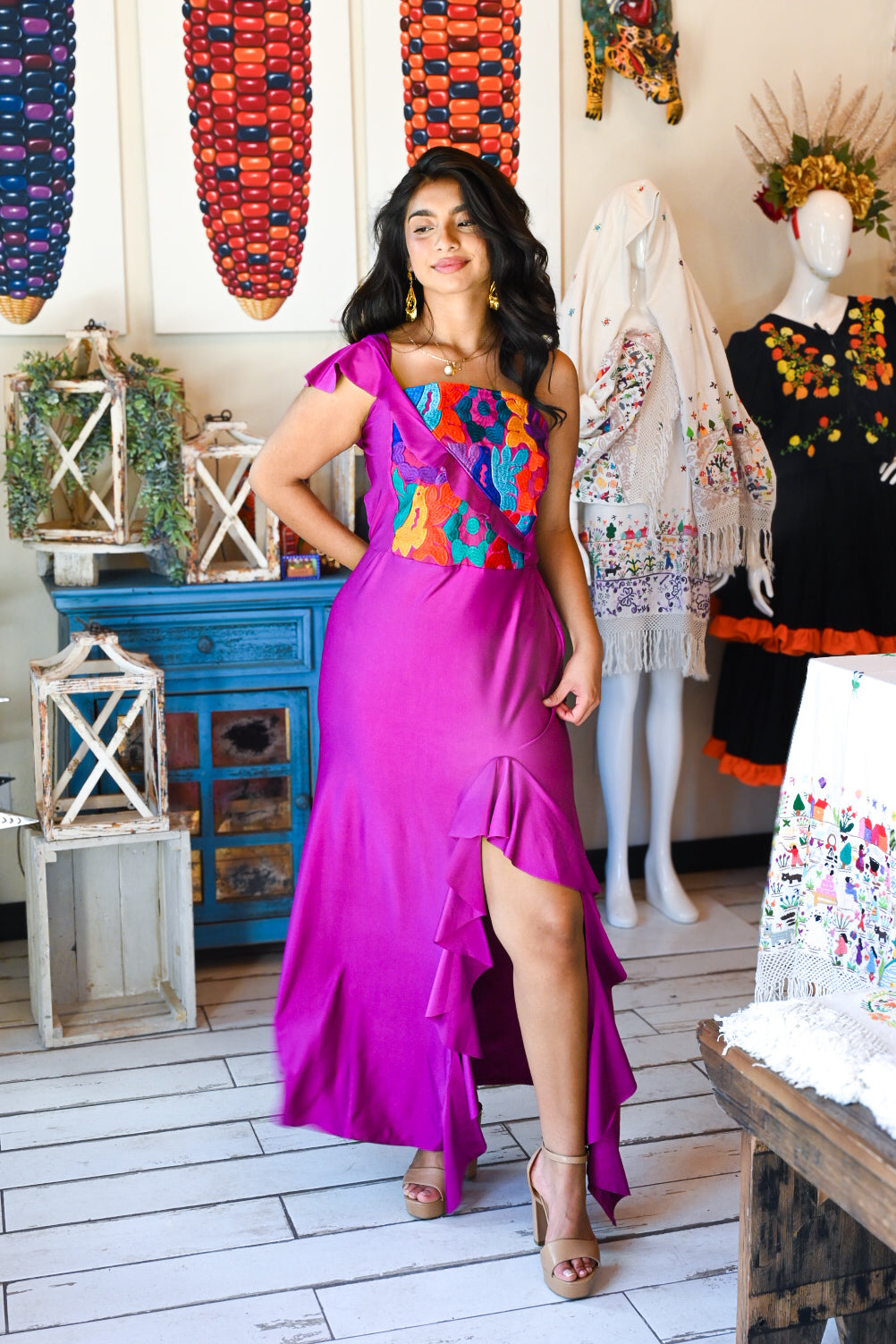 Anahi Slit Dress