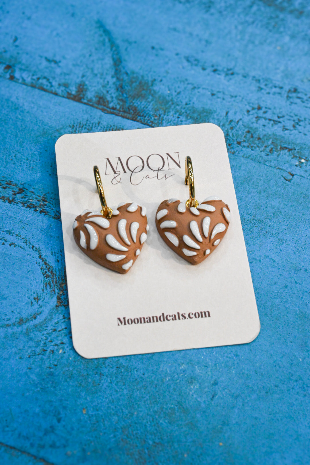 Talavera Puffy Heart Earring