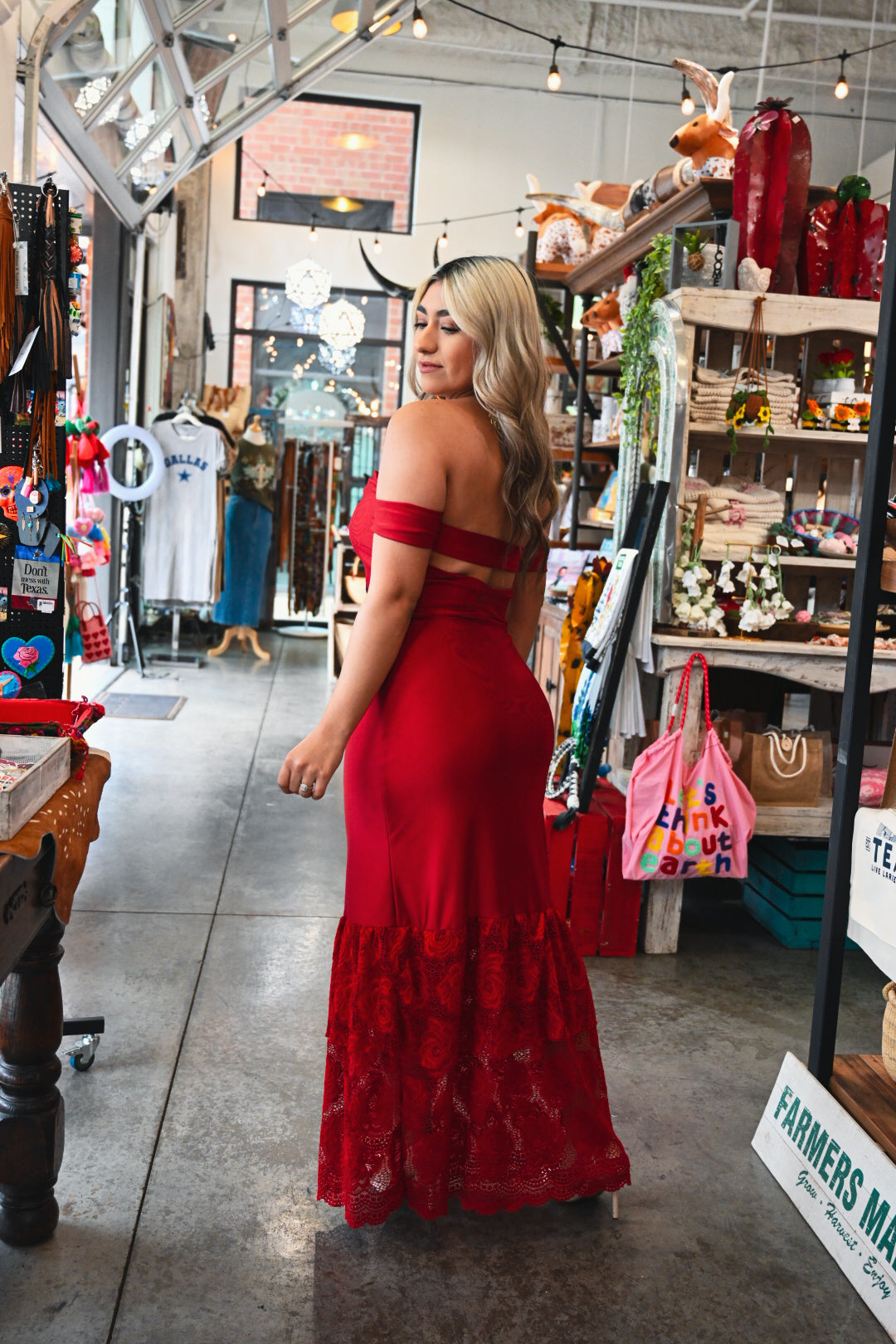 Red Rose Mermaid Gala Dress
