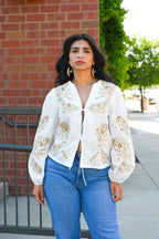 Lorena Front Tie Top