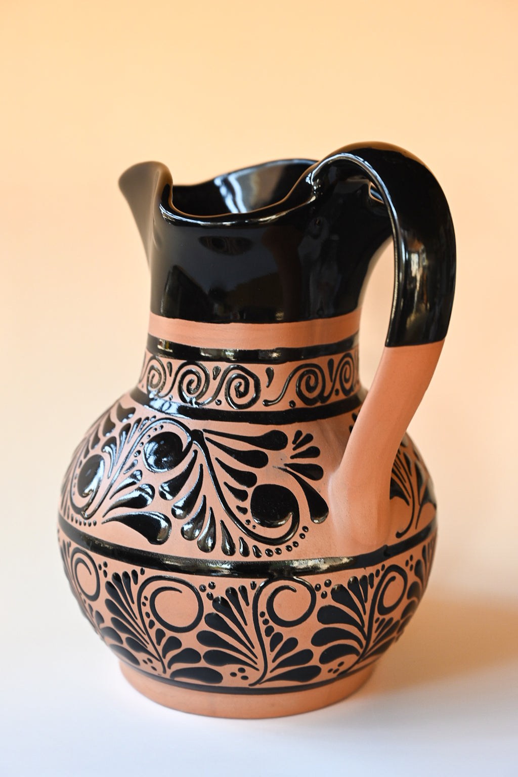 Classic Talavera Pitcher - Black
