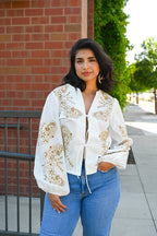 Lorena Front Tie Top