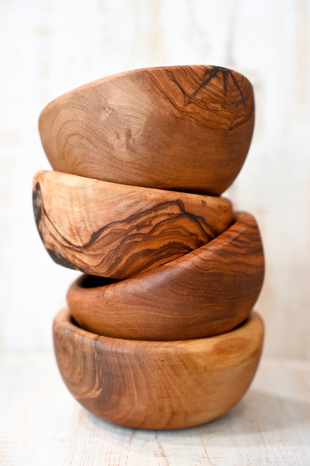 Small Olive Wood Dip Bowl