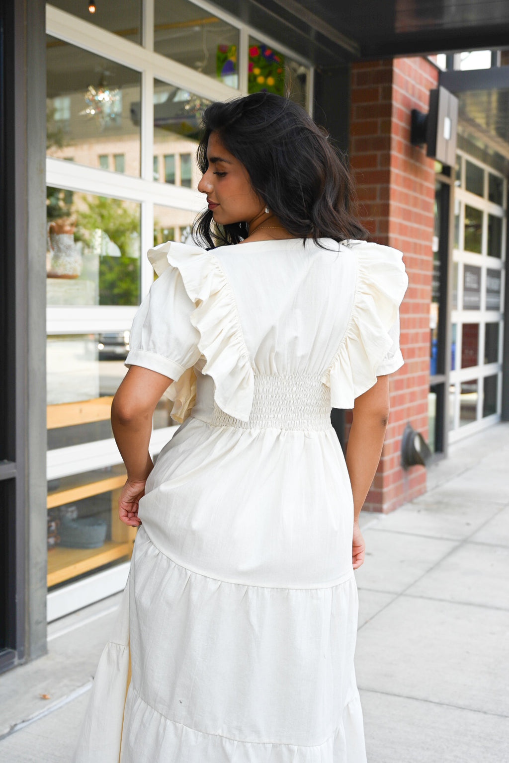 Mariposa Ruffle Dress