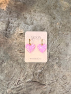 Talavera Puffy Heart Earring