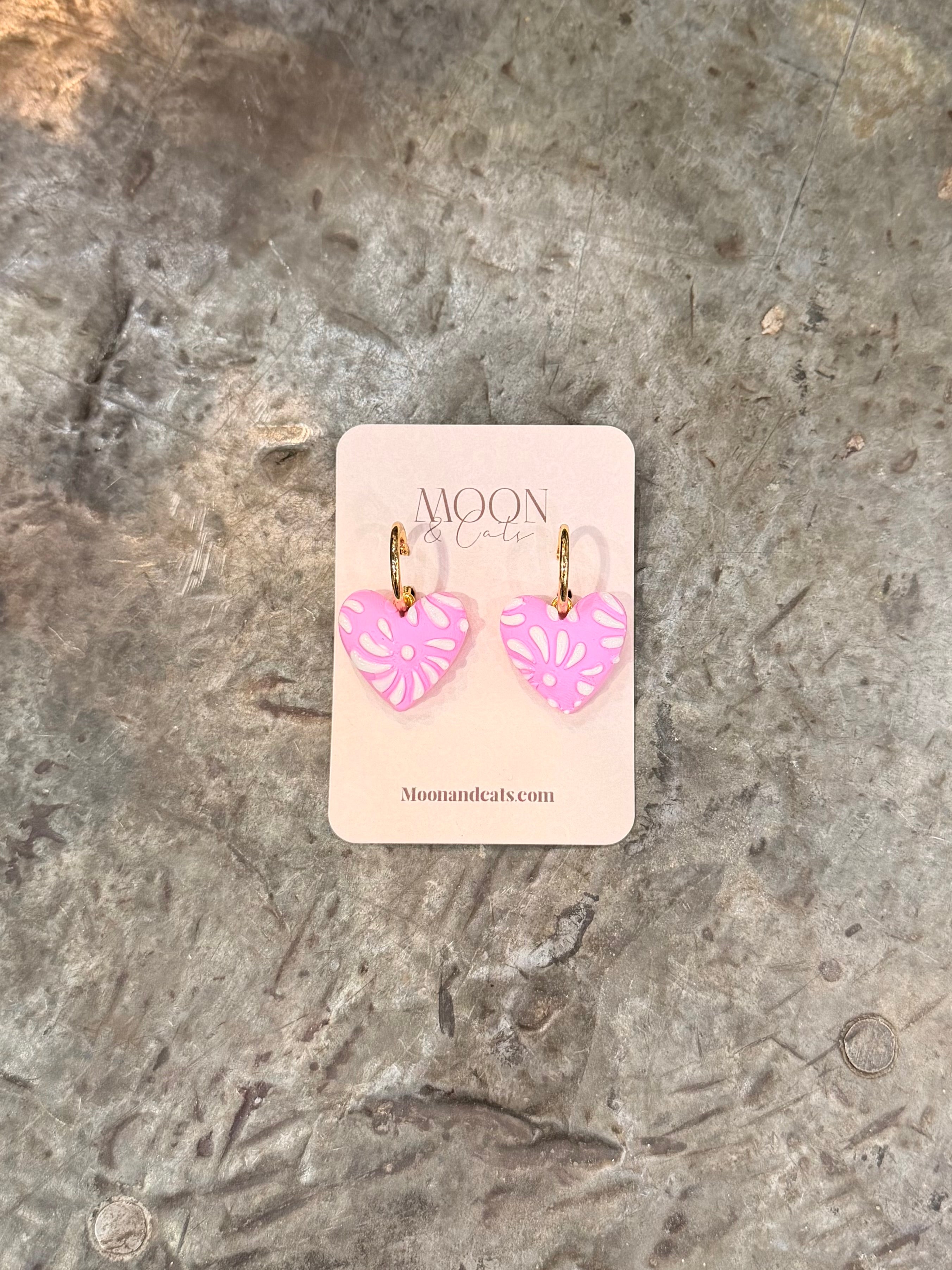 Talavera Puffy Heart Earring