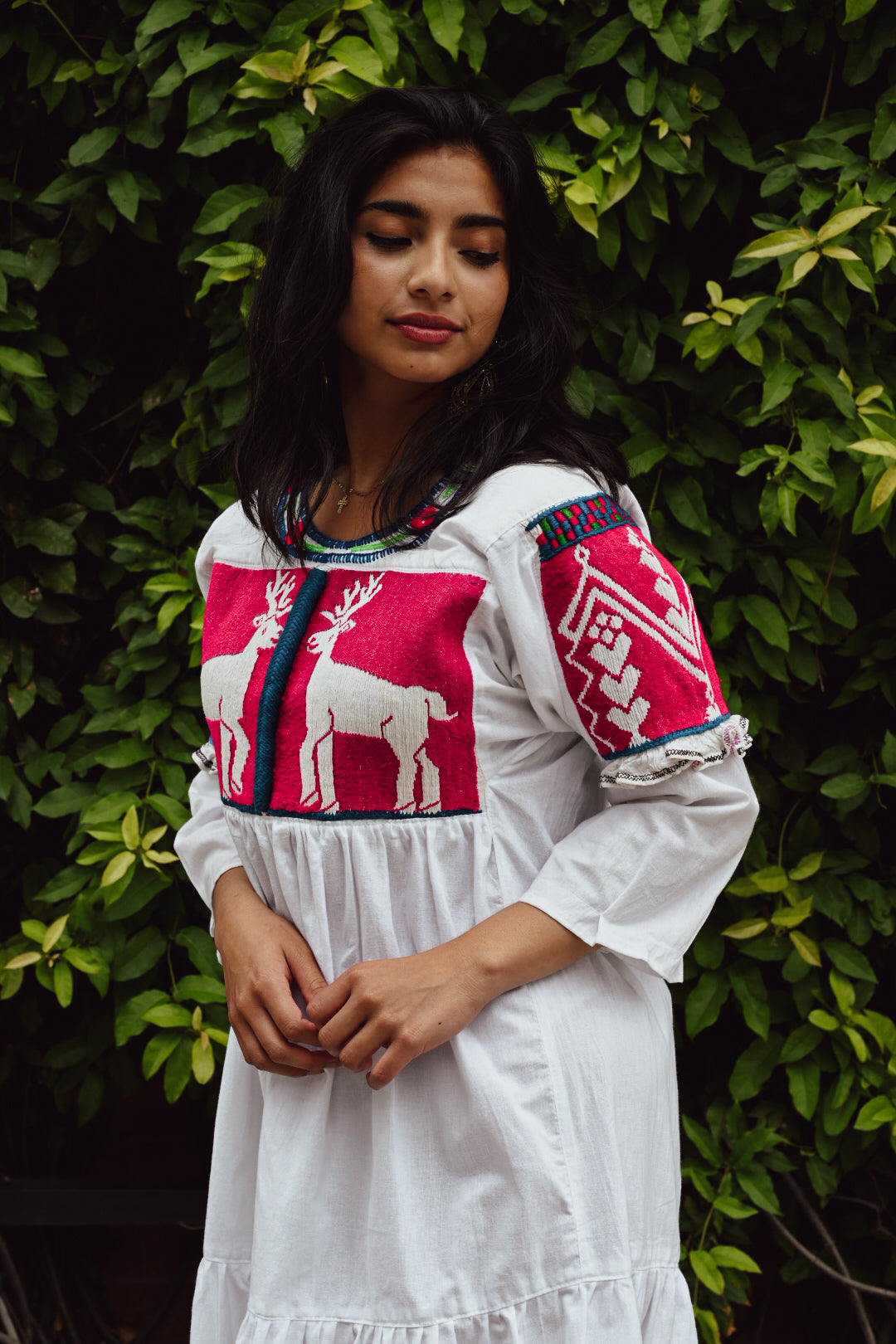 Oaxacan Venado Ruffle Midi