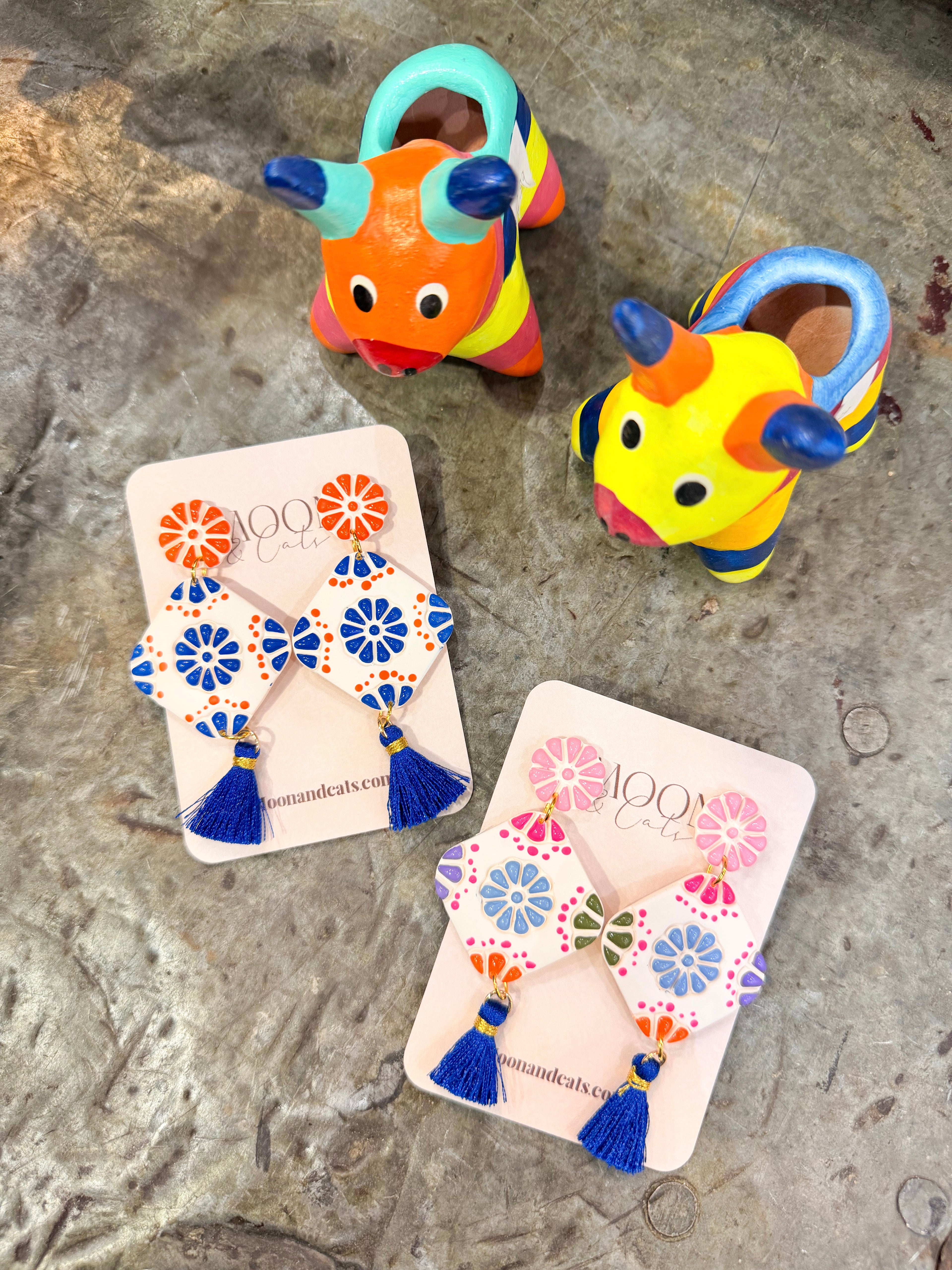 Fiesta Mexican Tile Earring