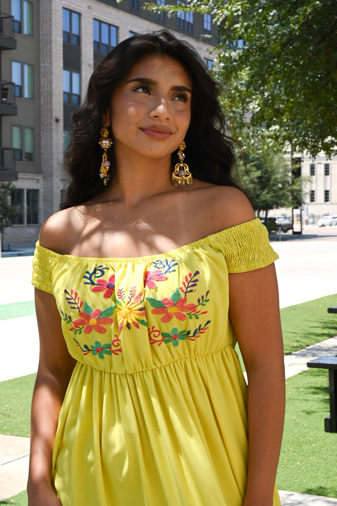 Sunshine Maxi Off-Shoulder Dress