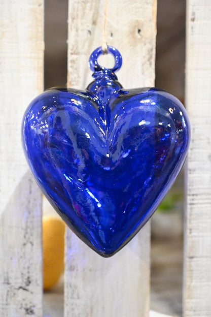 7” Blown Glass Heart