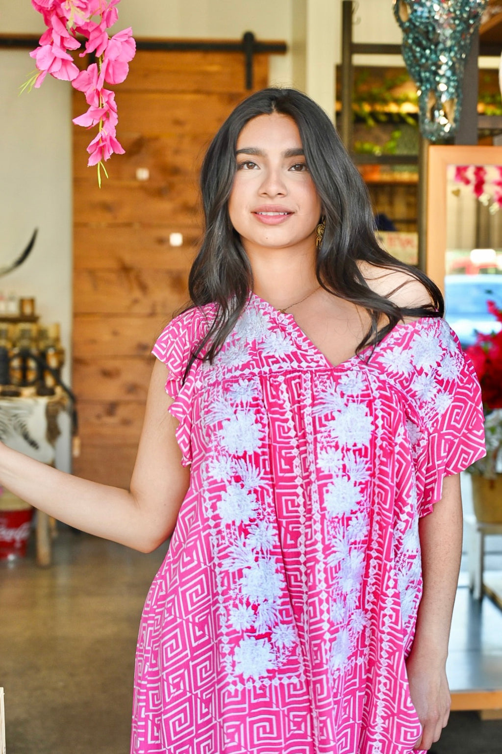 Nicola Embroidery Print Dress *PLUS*