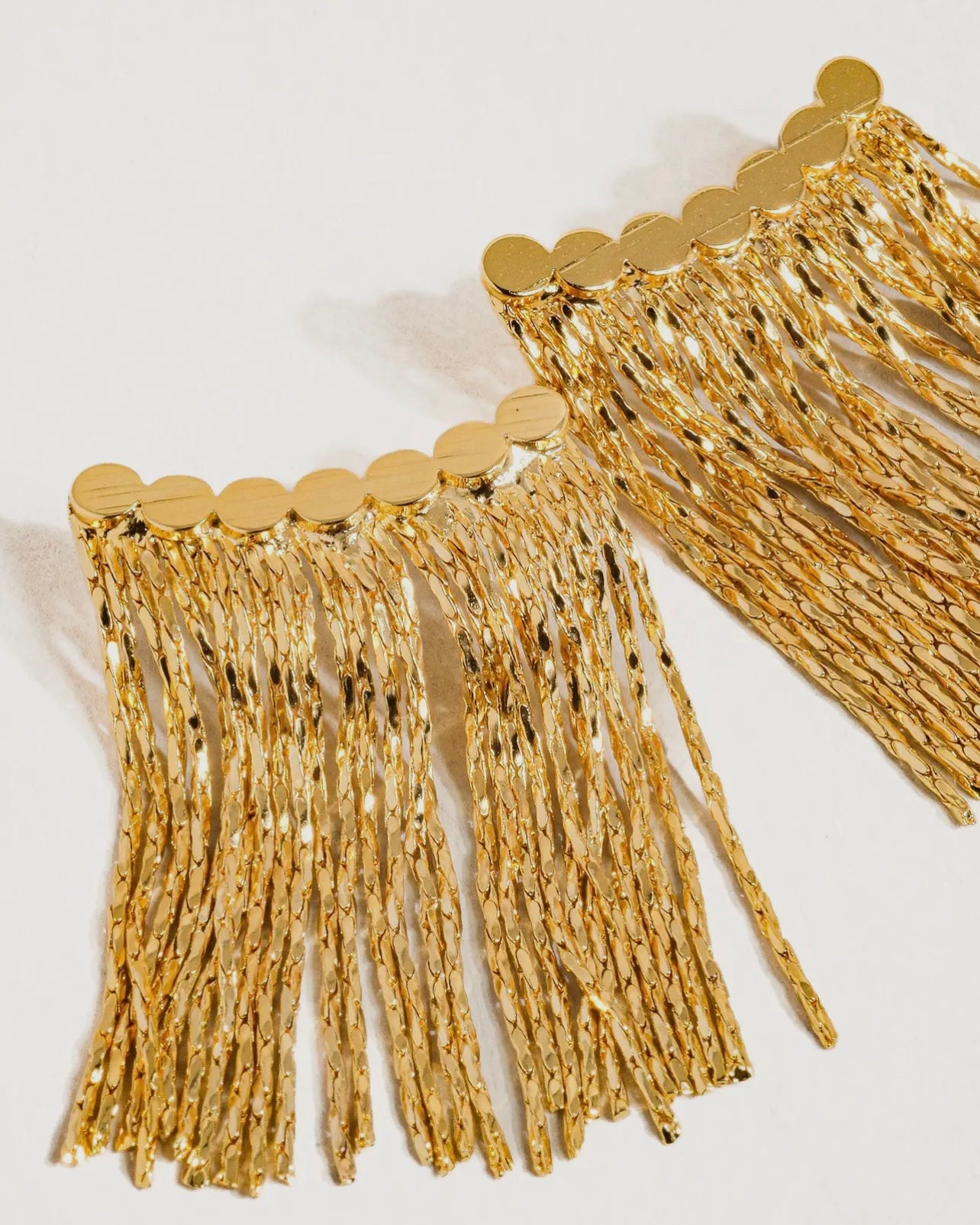 Nola 18K Gold Tassel Earrings