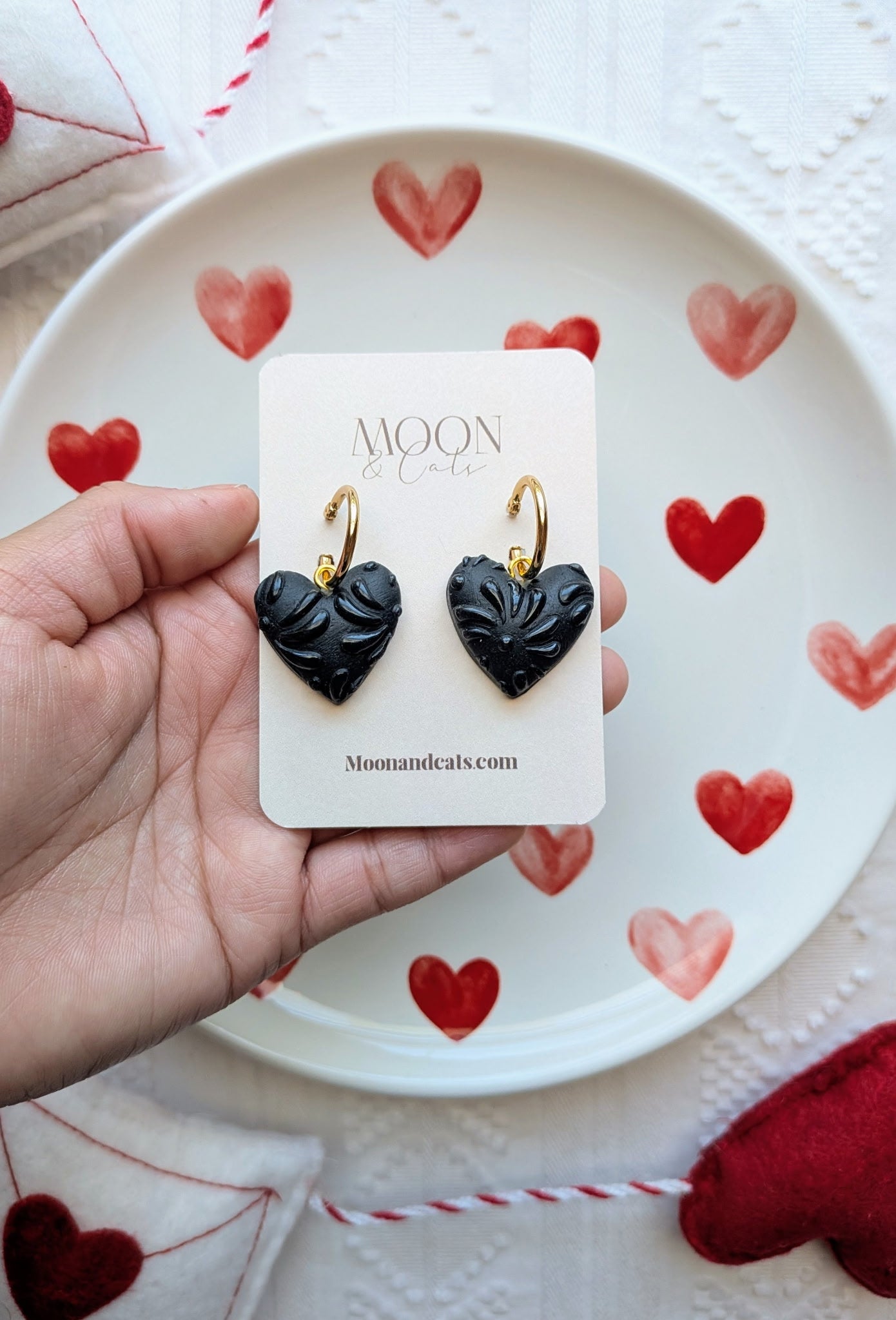 Talavera Puffy Heart Earring