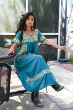 La Diva Teal Dress