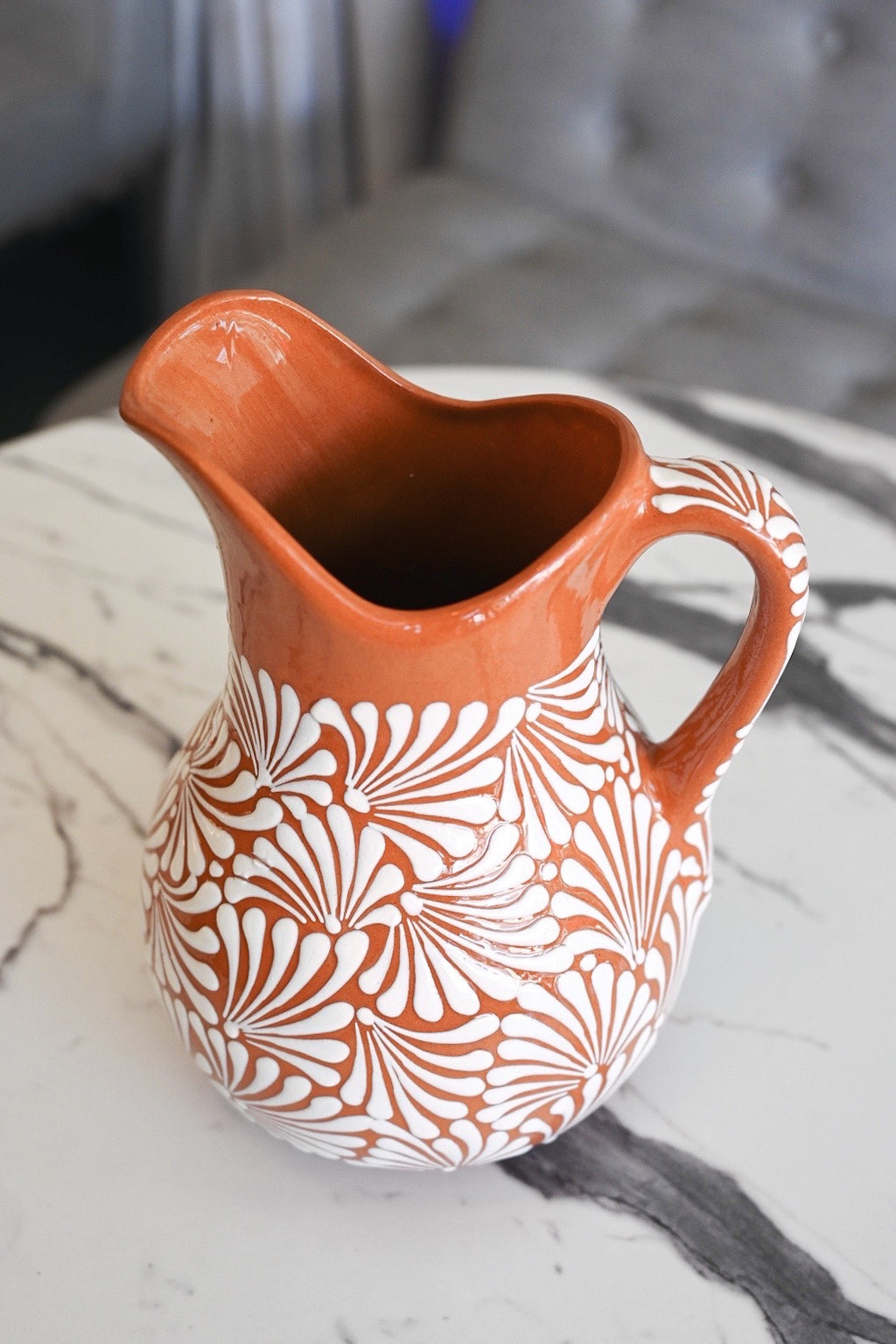 Natural Talavera Pitcher