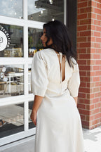 Isela Barrel Sleeve Midi Dress