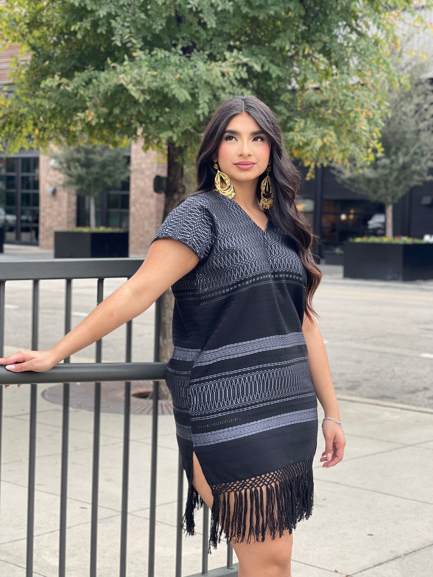 Fringed Huipil Dress