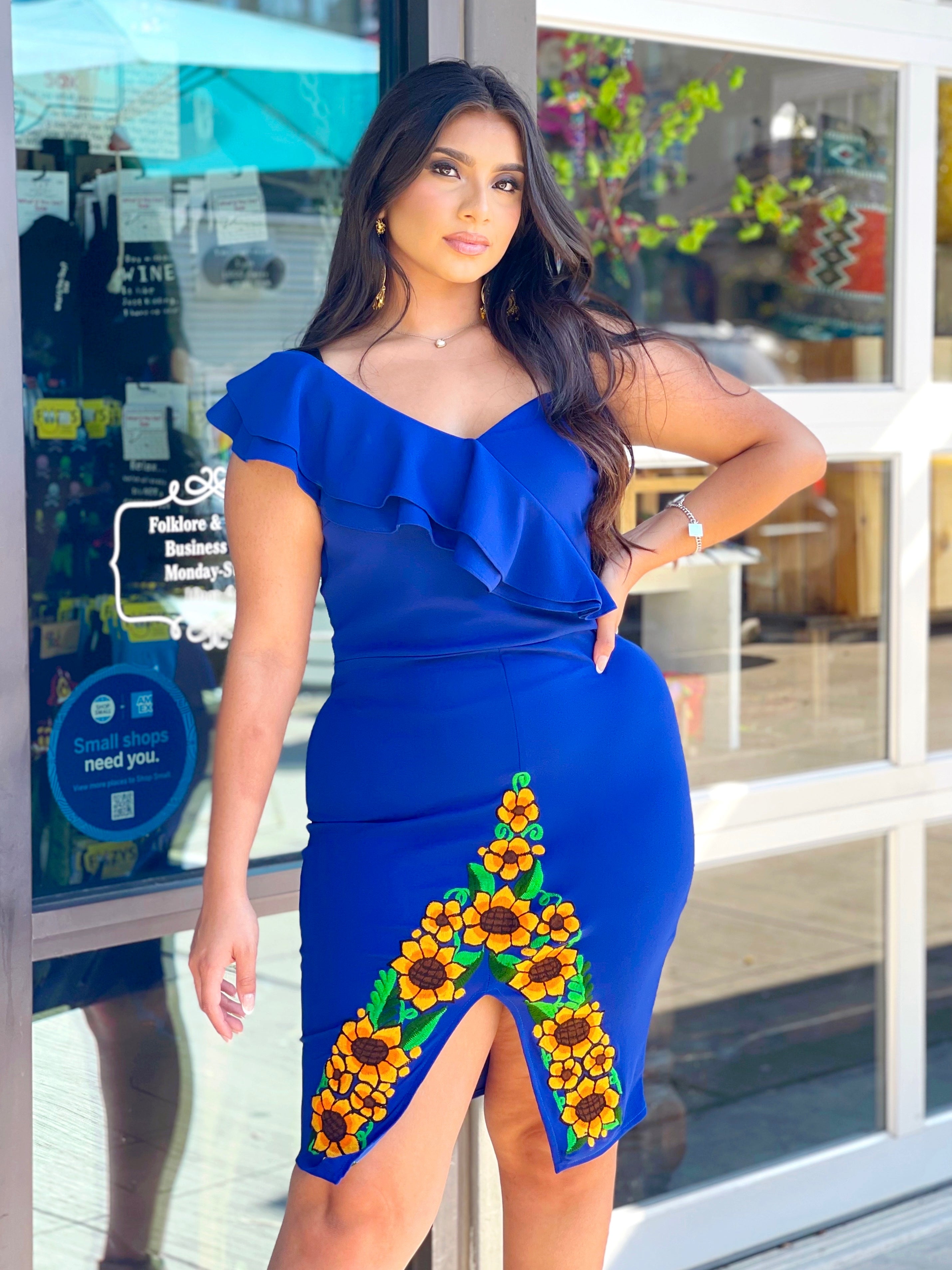 Girasolito Midi Slit Dress