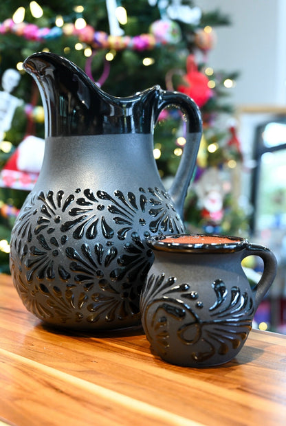 Black Talavera Pitcher