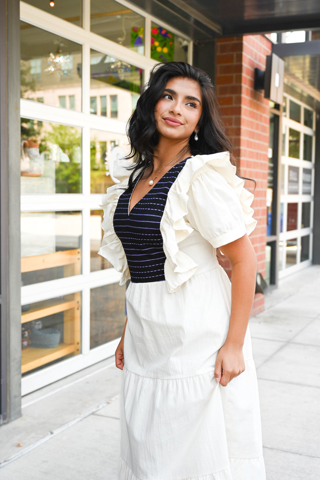 Mariposa Ruffle Dress