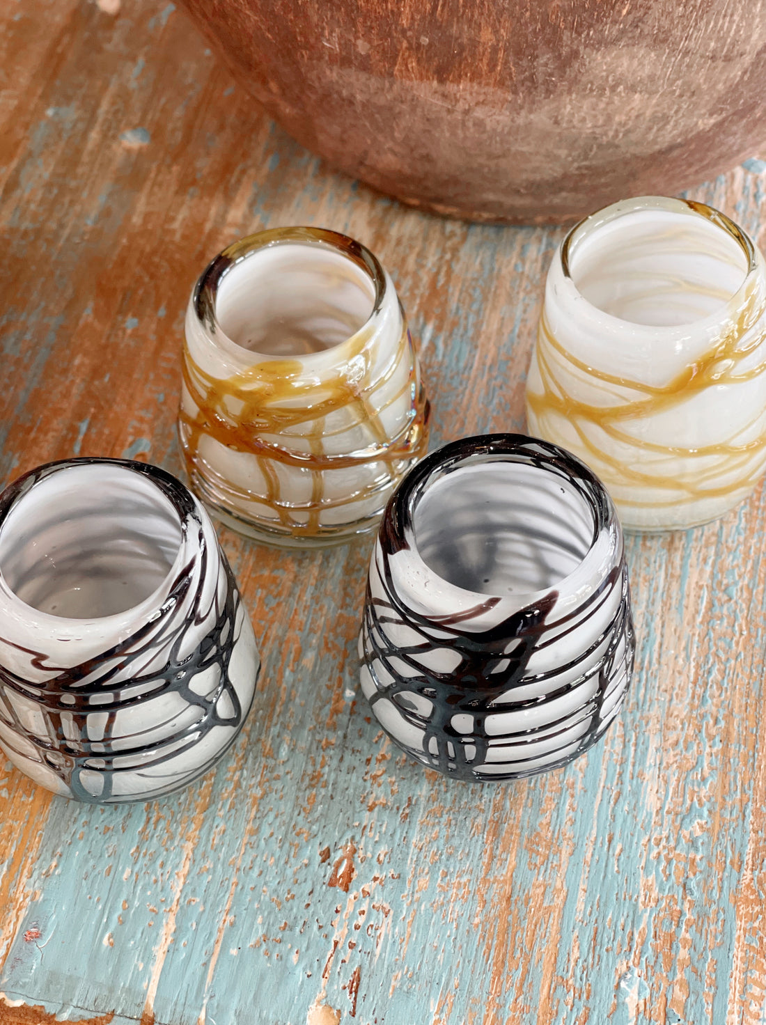 Webbed Shot Glass - Caramel